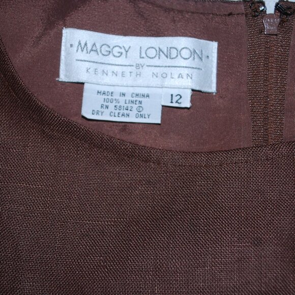 Lovely Maggy London Linen Dress size 12 - Picture 3 of 8